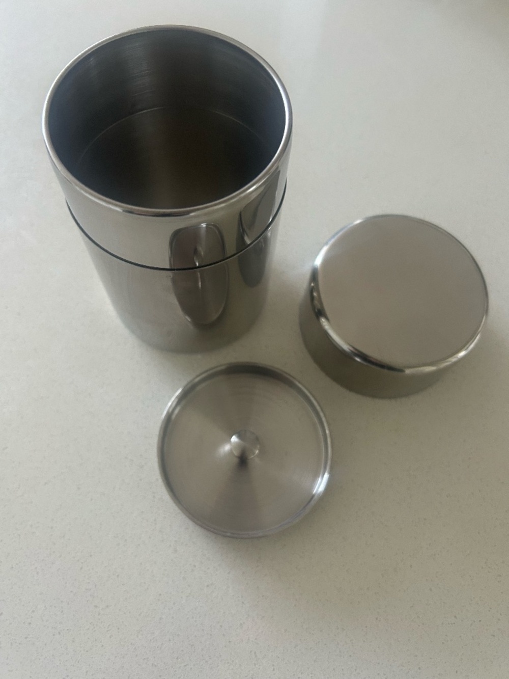 NWT Stainless Steel Airtight Tea Caddy